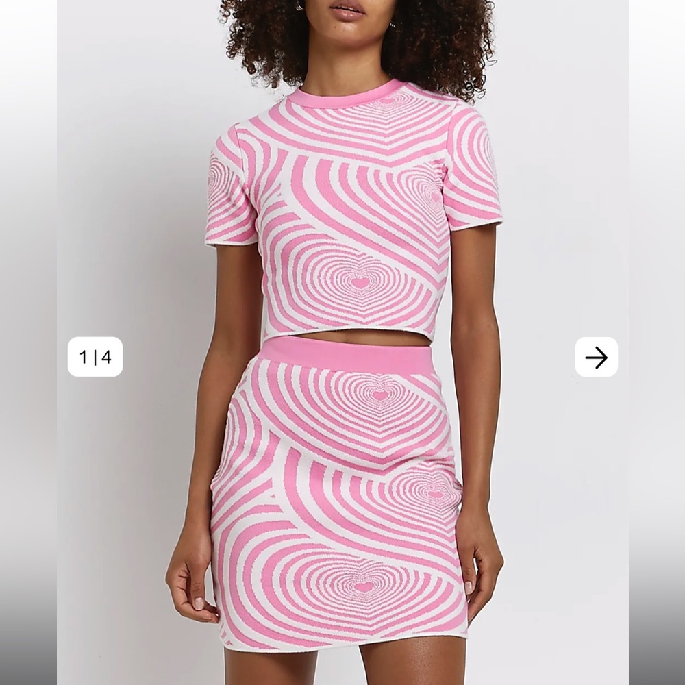 For Love and Lemons Two Piece Heart Set